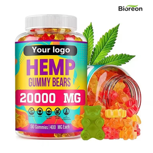 Wholesaler OEM Premium Natural Hemp Gummies Fresh Fruity Oil Bears Gummy Candy