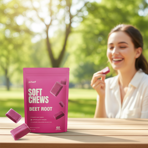 Sugar Free Gummy Beetroot Soft Chews Vegan Gummy